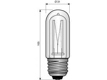 130V 250W E27 31x105mm